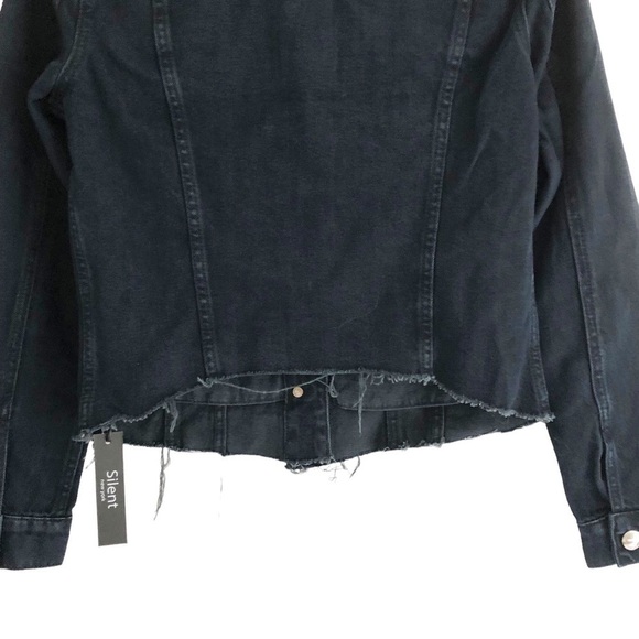 Silent New York Dark Wash Denim Jacket Size Small - Picture 9 of 10